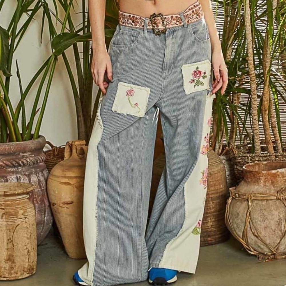 POL patchwork Jeans NWOT